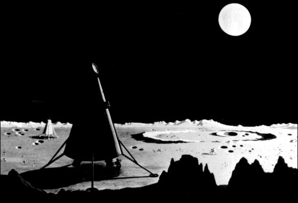 Astronauts leave Spacecraft