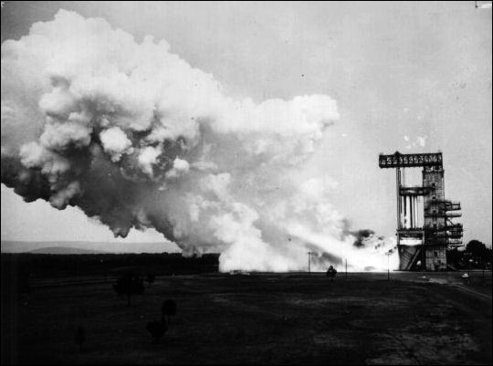 C-1 1st stage test firing