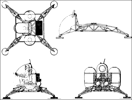 Lander for advanced Mercury s/c