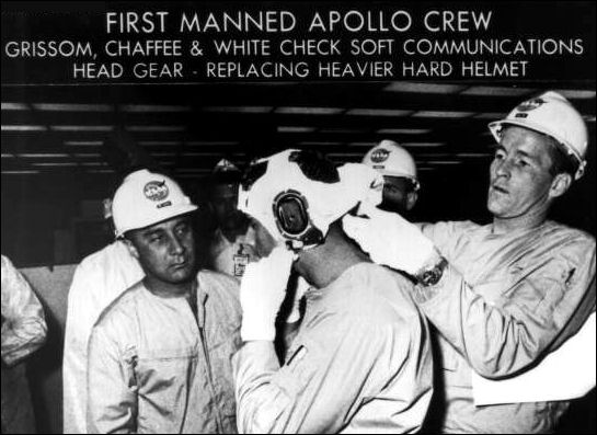 Apollo 1 crew check comms