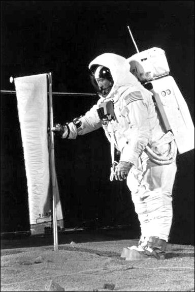 Aldrin practices EVA