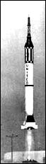 a Mercury-Redstone rocket launches Astronaut Alan B. Shepard on this nation's first manned space flight